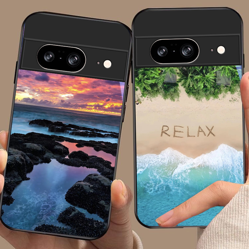 Küsten-Sonnenuntergangslandsch – Google Pixel 9 Bewertung und Preis