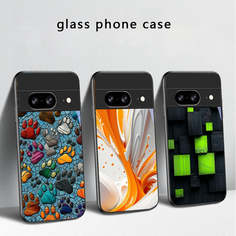 Handyhülle aus schwarzem Glas  – Google Pixel 9 Bewertung und Preis